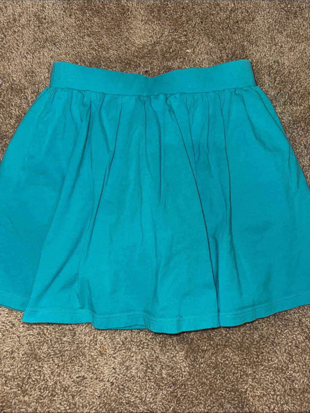 Lands' End Teal Circle Skirt